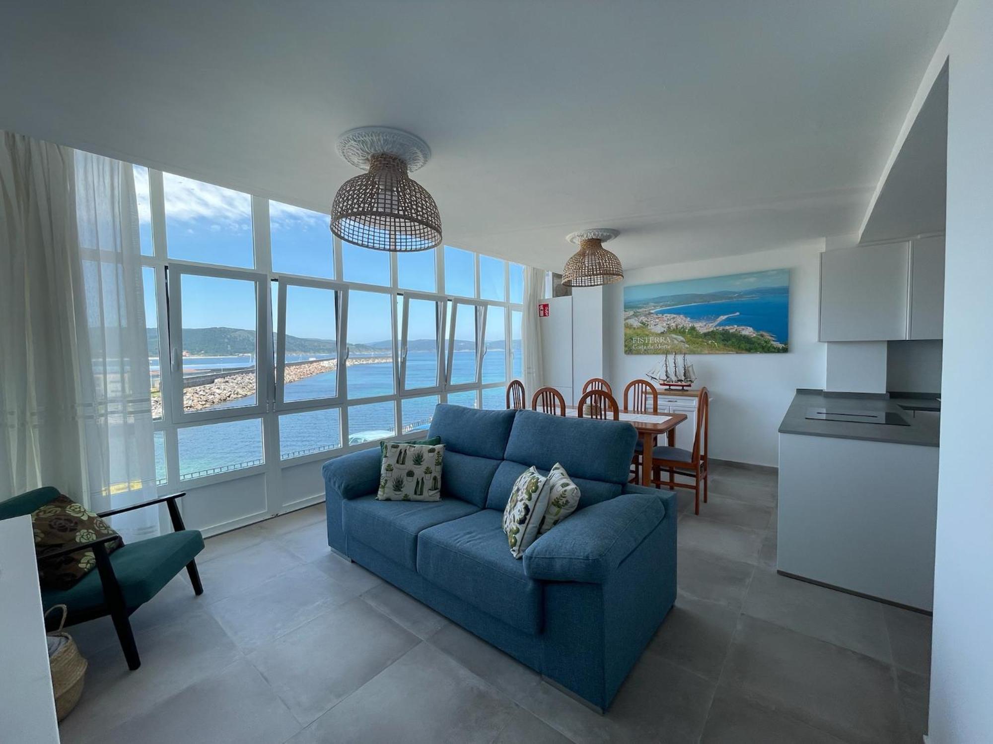 Mirador Playa Ribeira - Fisterra Apartment Luaran gambar